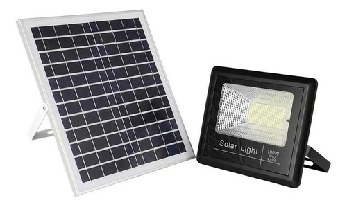 Foco Led 100 W Con Panel Solar