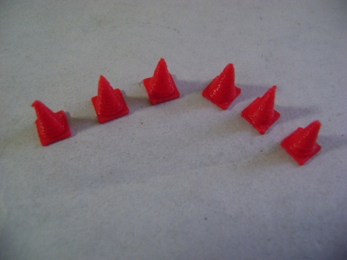 Imagen 1 de 10 de Nico 6 Conos De Seguridad Vial Miniature World H0 (mnw 78)