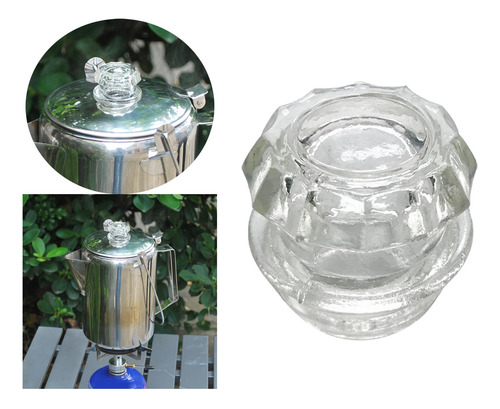 Pocolator De Café Com Tampa De Manípulo Transparente Para