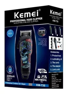 Cortador De Cabello Kemei Km735 Hair Clipper