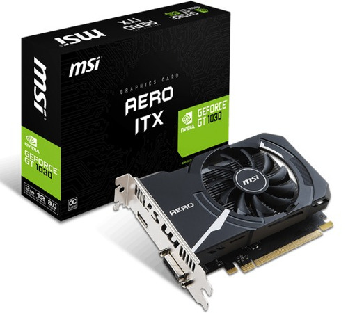 Tarjeta De Video Msi Geforce Gt 1030 Aereo Itx 2gb Oc