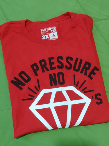 Playera Red adidas 2xl No Pressure No Diamonds Oversize