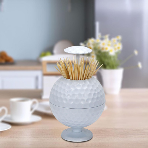 . Caixa De Palito De Dente Com Design De Bola De Golfe,