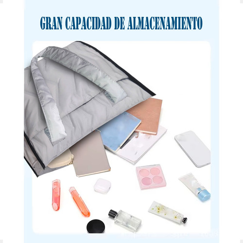 Bolso De Mano Tote Para Mujer, Gran Capacidad Gris
