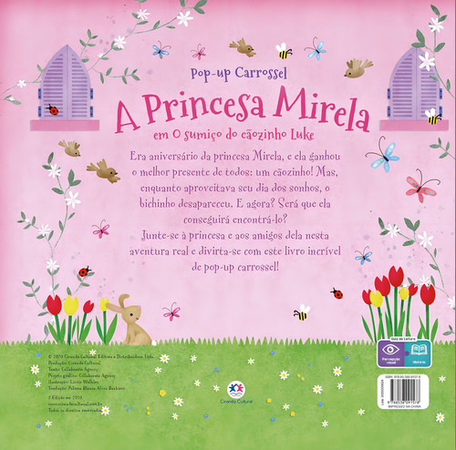 A princesa Mirela - O sumiço do cãozinho Luke, de Studio, Colaborate. Pop-up carrossel Editorial Ciranda Cultural Editora E Distribuidora Ltda., capa mole em português, 2020
