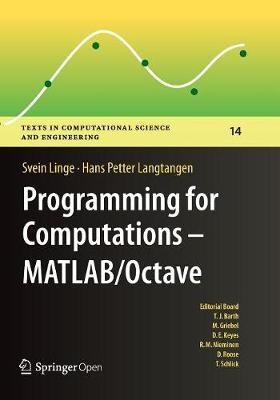 Libro Programming For Computations - Matlab/octave : A Ge...