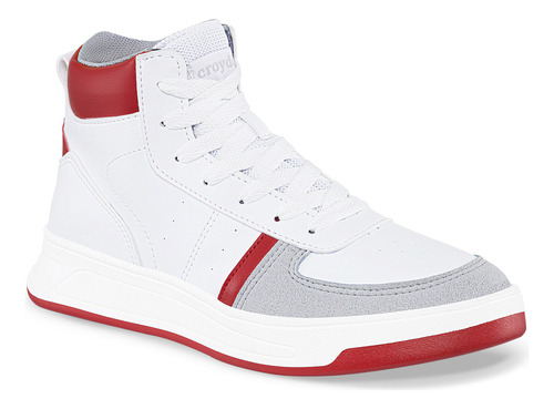 Tenis Eros Blanco-rojo Para Hombre Croydon