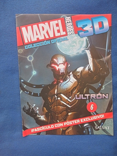Figura Marvel 3d Num 6 Ultron + Fasciculo Salvat Nuevo