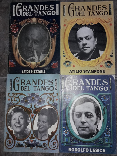 Lote De 4 Revistas Los Grandes Del Tango N°8-45-54-82