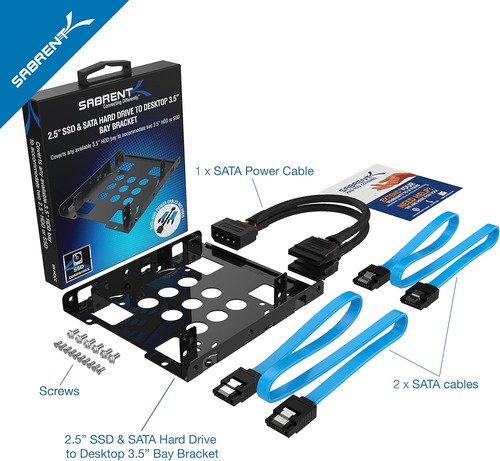 Kit De Montaje De Disco Duro Interno De 3.5 Pulgadas A X2 Ss