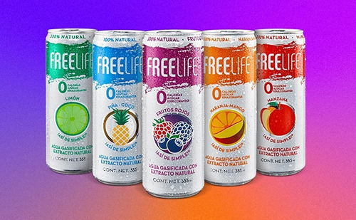Freelife Agua Gasificada Con Extracto Natural Limón 355ml
