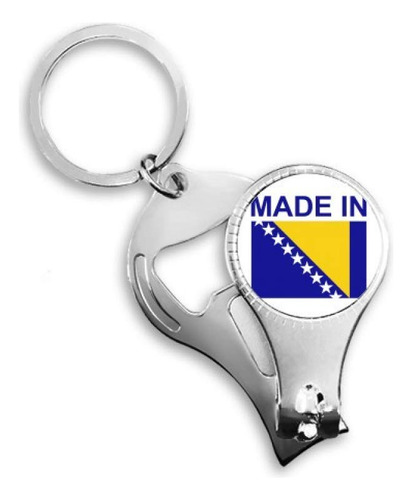 Made In Bosnia Herzegovina Country Nail Nipper Ring Key