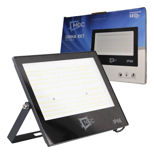Kit 9 Refletor Led 500w 6500k Holofote Prova D'água Ip66