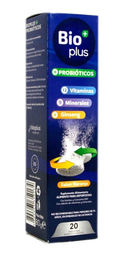 Probioticos Con Vitaminas Y Minerales Bioplus 20 Tabletas 