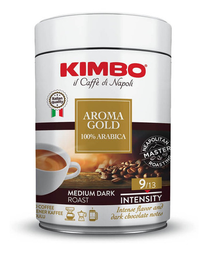 Café Italiano Kimbo Aroma Gold Molido Lata 250 G