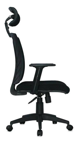 Imagen 3 de 3 de Silla de oficina El Paujil Mundial de Sillas ergonómica negra con tapizado de mesh y tela