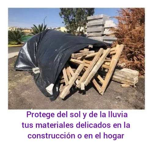 Rollo Hule Negro Para Estanque Calibre 1000 8mx50m