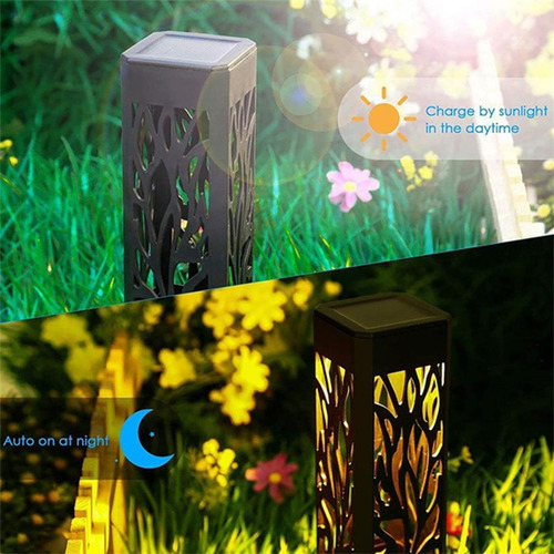 Luces Solares Para Jardín Con Detección Automática De Césped