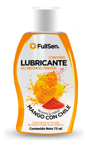 Lubricante Aroma Y Sabor Fullsen Mango Con Chile 75ml