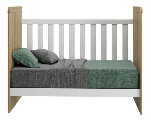 Imagen 4 de 10 de Cuna Colecho Charriot Laqueada Mini Cama Altura Regulable