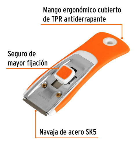 Raspador Con Navaja De 1-1/2 , Mango Ergonómico Truper 16951