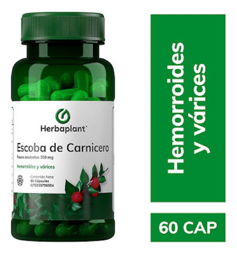 Escoba De Carnicero 350 Mg 60 Capsulas Herbaplant