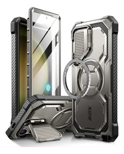 Case I-blason Magsafe 360° Para Galaxy S24 Ultra Titan Gray