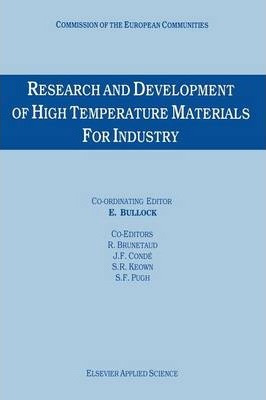 Libro Research And Development Of High Temperature Materi...