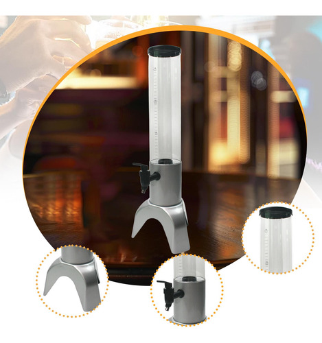 Dispensador De Cerveza Bebida Dispensador De 15l Plata