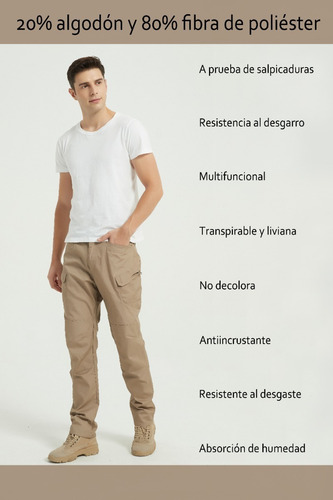 Imagen 5 de 9 de Pantalones Tácticos Militares Impermeables, Ix7, Ix9