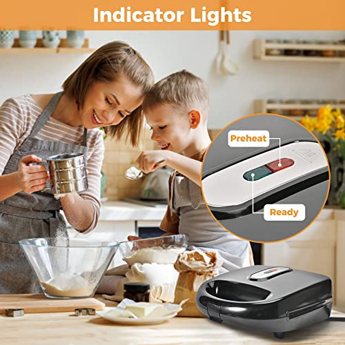 Sandwichera 3 En 1, Máquina Para Hacer Gofres Portátil, Eléc