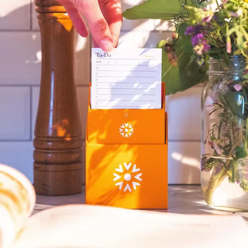Notsu Center Rise To Do List Card Box Conjunto | 50 Targenta