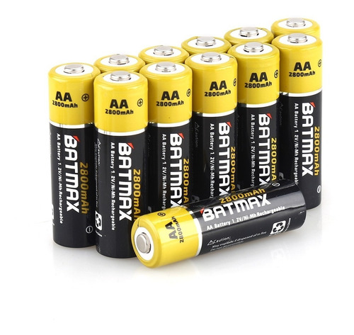 40 Pilas Aa Recargables Duramax -2800 Mah-caja-fact A/b