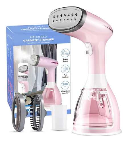 Vaporizador Ropa Duradero - Panel Acero Inoxidable Rosa Chicle