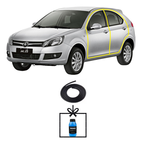 Borracha De Vedação Porta Jac J3 E J3-turin 2011 2012 2013