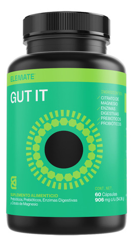 Elemate Gut It - Digestión, Estreñimiento Y Salud Intestinal Sabor Sin sabor