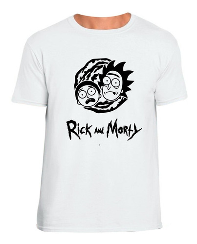 Camiseta Hombre 100% Algodón. Rick And Morty