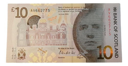 Billetes Mundiales Escocia 10 Pounds 2016