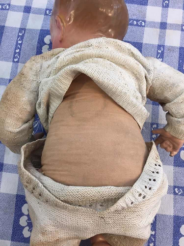 Muñeca De Pasta Antigua Enorme 50 Cms Aprox Decada 1930 (Usado)