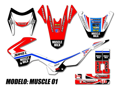 Kit Calcos Gráfica Gilera Shael 150 (2014-2020) - Laminadas!