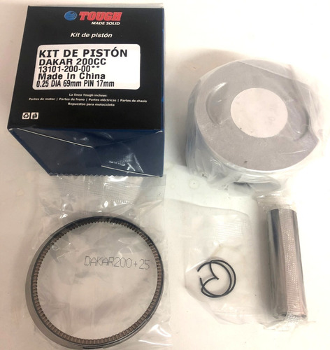 Kit Piston 0,25 Dakar 200 Diámetro  69mm