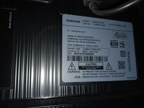 Imagen 5 de 7 de Pantalla Samsung 58 Pulgadas