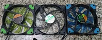 Comprar Fan Coolers Led 12x12 Doble Conector 3 Colores Disponibles