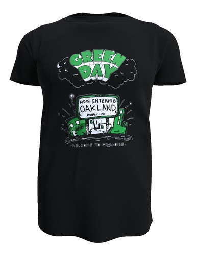 Polera Green Day, 100% Algodón 