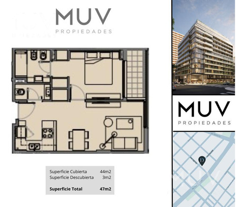 Paraguay Y Humboldt. Palermo Hollywood. Departamento De 2 Ambientes En Edificio Full Amenities