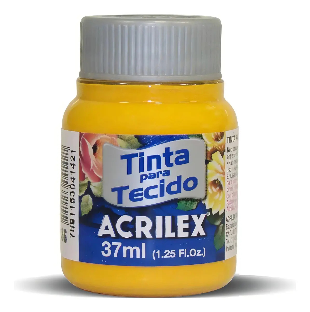 Tinta Acrilex para Tecido Fosca 37ml Amarelo Cadmio