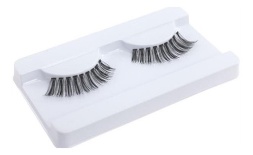 Imagem 3 de 10 de Kit 4 Pares Cílios Postiços Macrilan Cl4-4 Curtos E Crescent