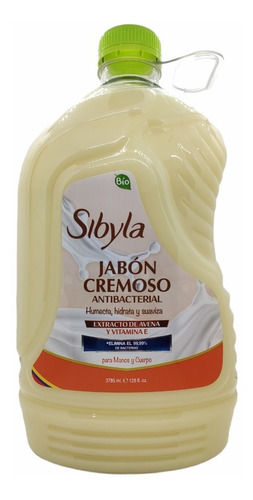 Jabon Manos Liquido Sibyla 3785 Ml Extracto De Avena