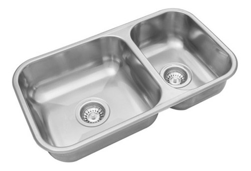 Bacha Doble Profunda R37 Cocina Acero Inoxidable