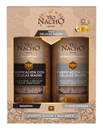  Tio Nacho Shampoo + Acondicionador Celulas Madres 415 Ml